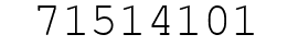Number 71514101.