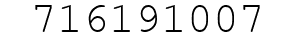 Number 716191007.