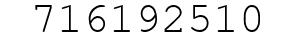 Number 716192510.