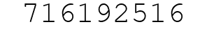 Number 716192516.