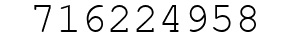 Number 716224958.