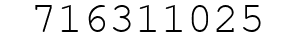 Number 716311025.