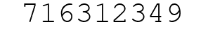 Number 716312349.