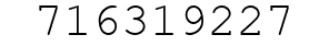 Number 716319227.