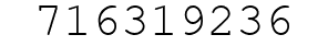 Number 716319236.
