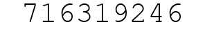 Number 716319246.