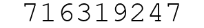 Number 716319247.