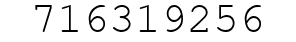 Number 716319256.
