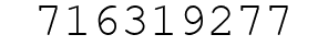 Number 716319277.