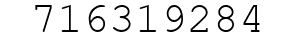 Number 716319284.