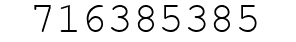 Number 716385385.