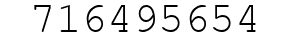 Number 716495654.