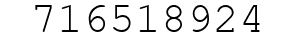 Number 716518924.