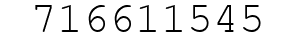 Number 716611545.