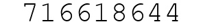 Number 716618644.