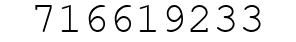 Number 716619233.