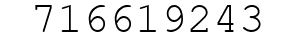 Number 716619243.