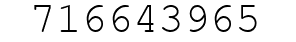 Number 716643965.