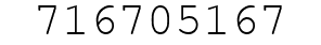 Number 716705167.