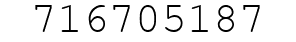 Number 716705187.