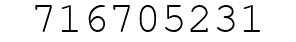Number 716705231.