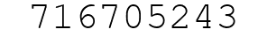 Number 716705243.