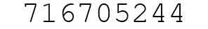 Number 716705244.
