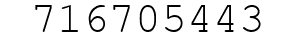 Number 716705443.