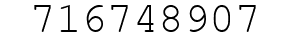 Number 716748907.