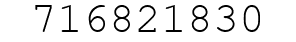 Number 716821830.