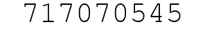 Number 717070545.