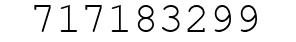 Number 717183299.