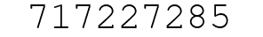 Number 717227285.