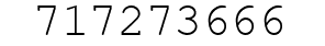 Number 717273666.
