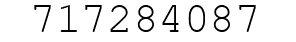 Number 717284087.