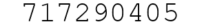 Number 717290405.