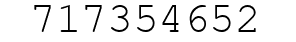 Number 717354652.