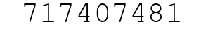 Number 717407481.