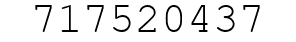 Number 717520437.