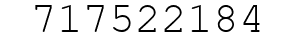 Number 717522184.