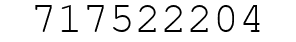 Number 717522204.