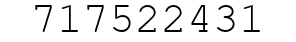 Number 717522431.