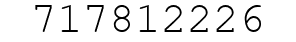 Number 717812226.