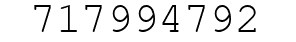 Number 717994792.