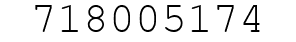 Number 718005174.