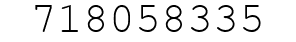 Number 718058335.