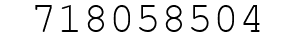 Number 718058504.