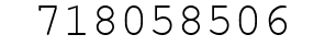 Number 718058506.