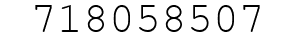 Number 718058507.