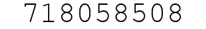 Number 718058508.